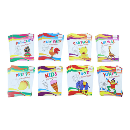 Kids Educational Colouring Book Set with Multiple Themes for Fun Learning and Creative Drawing Activities – 40 Pieces