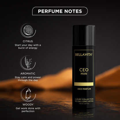 Bellavita Premium Ceo Man Luxury Collection Deo Perfume Body Spray 150 Ml