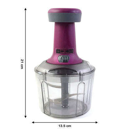 Premium Push Chopper 1100 ML – Manual Vegetable & Fruit Chopper with Easy Press Action (1 Pc)