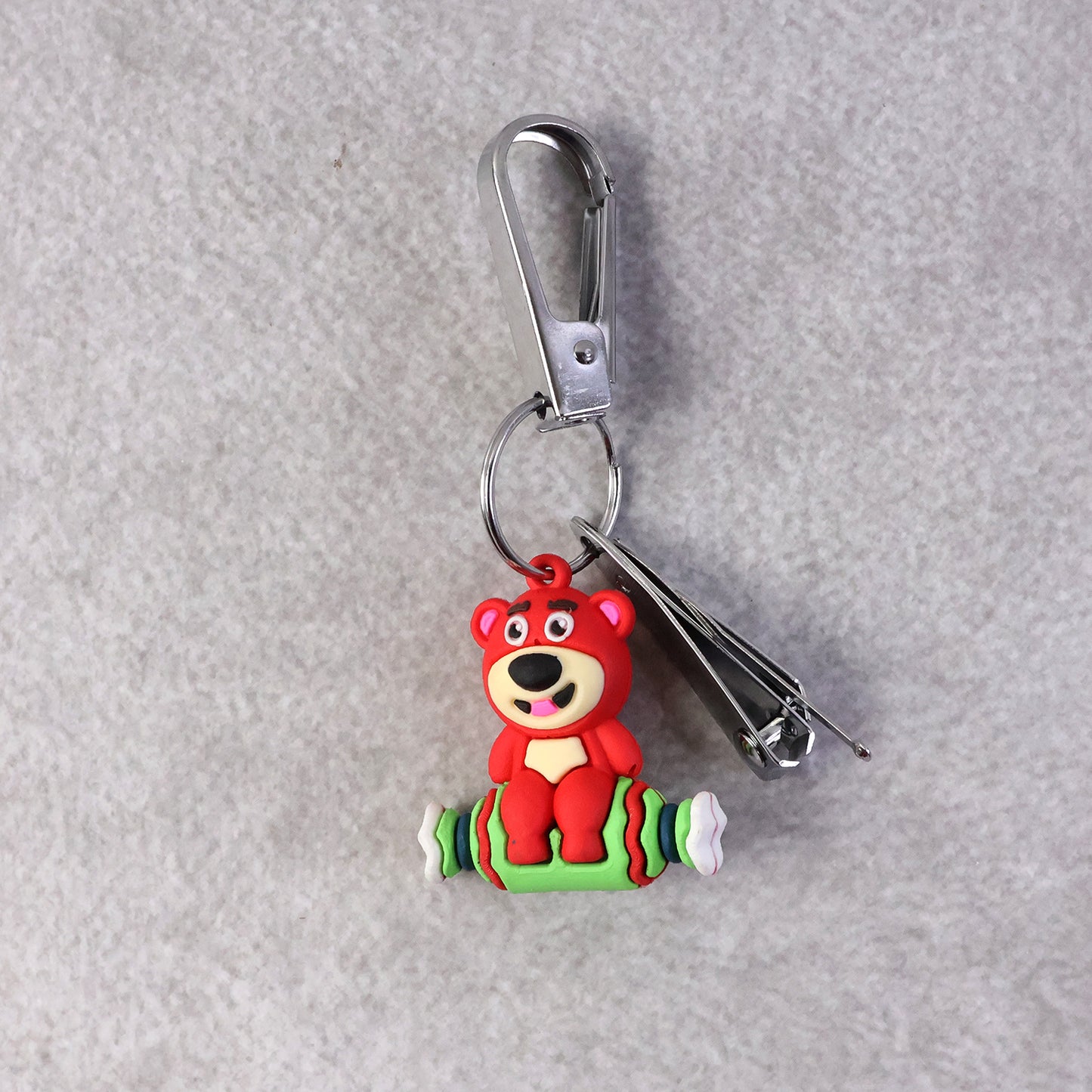 Mix Design Cartoon Nail Cutter Keychain with Mini Nail Clipper – Cute Character Keyring Nail Trimmer for Kids & Adults (1 Pc)