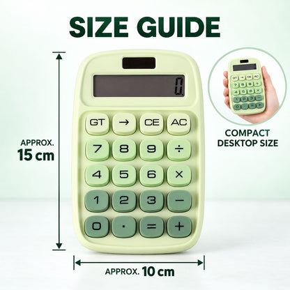 Mechanical Switch Desktop Calculator with Large Tactile Keys and Wide LCD Display for Office, Home and Study