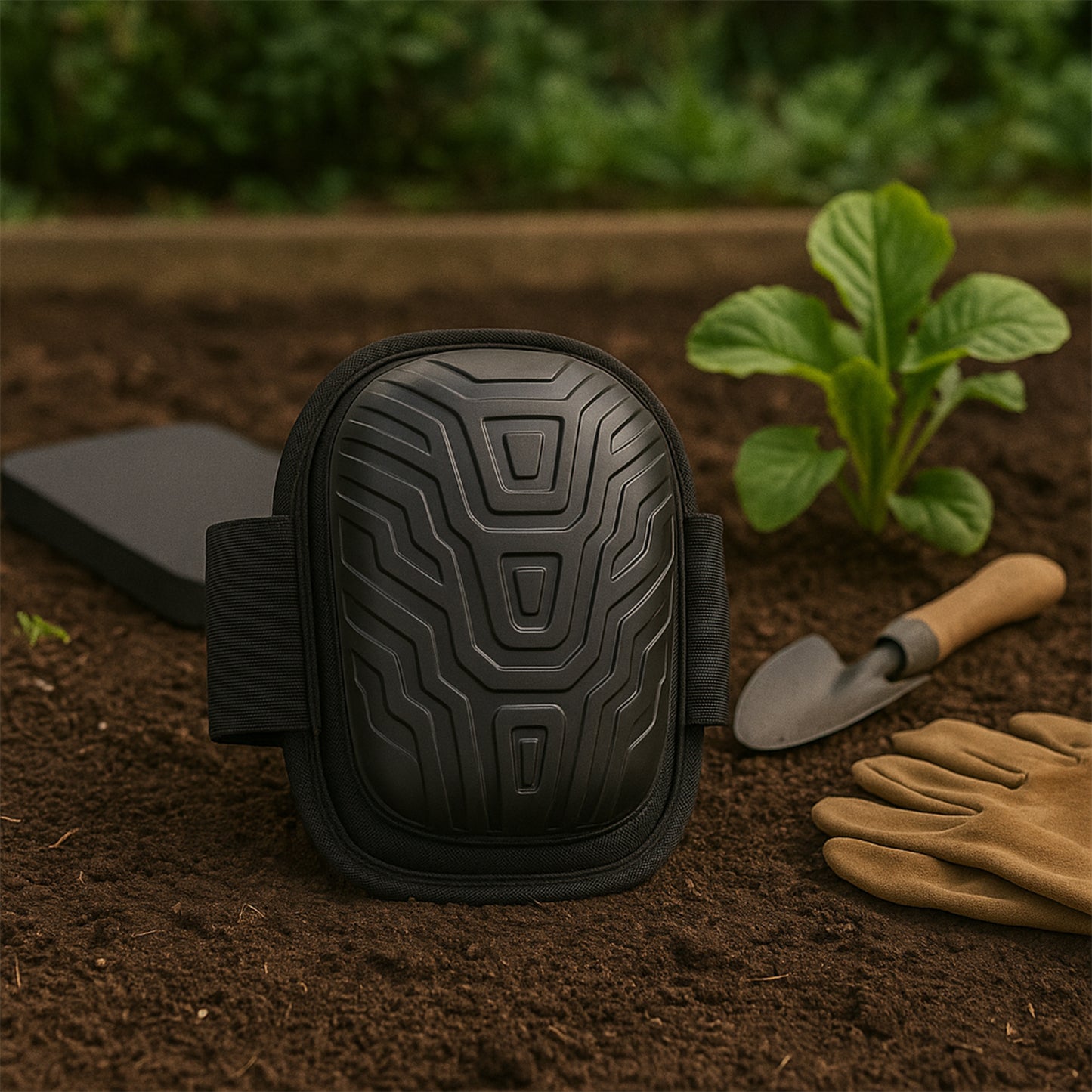 Heavy-duty Work Knee Pad With Shock-resistant Shell | Adjustable Straps (1 Pc)