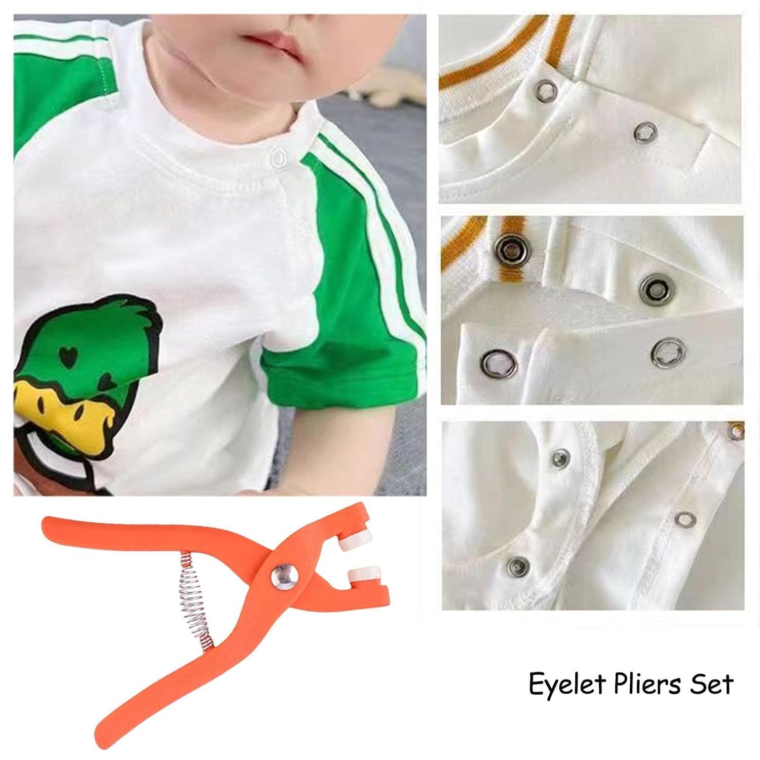 Eyelet Pliers | Hole Punch & Eyelet Installation Tool for Fabric, Leather & Crafts (1 Pc)