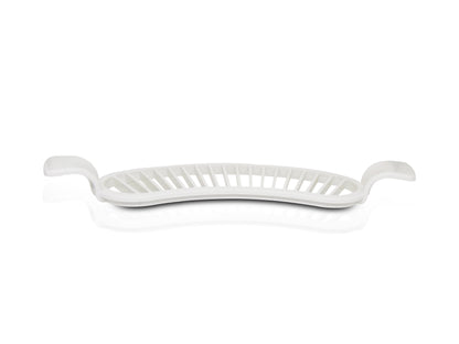 Plastic Banana Slicer and Cutter with Handle Quick Fruit Slicing Tool for Bananas, Strawberries, Cucumbers and More