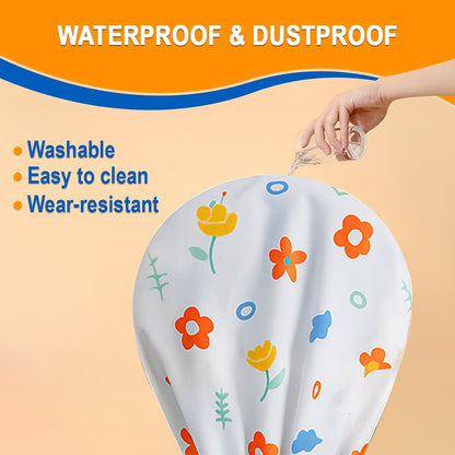 Flower-Printed Standing Fan Cover for Home and Office Use - 1 Pc, 130x26 Cm, Decorative and Protective, Ideal for Dust-Free Storage