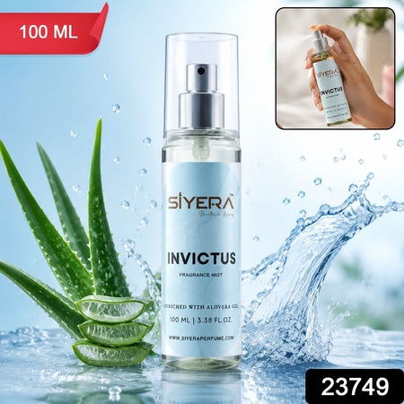 Siyera Invictus Fragrance Mist Body Spray with Aloe Vera for Men and Women Long Lasting Fresh Daily Wear Perfume 100 ml (1 Pc)
