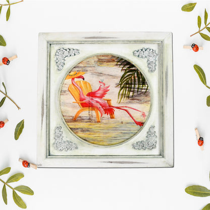 12x12 Inch Wooden Desktop Photo Frame – Decorative Picture Frame for Photos, Artwork and Home Décor