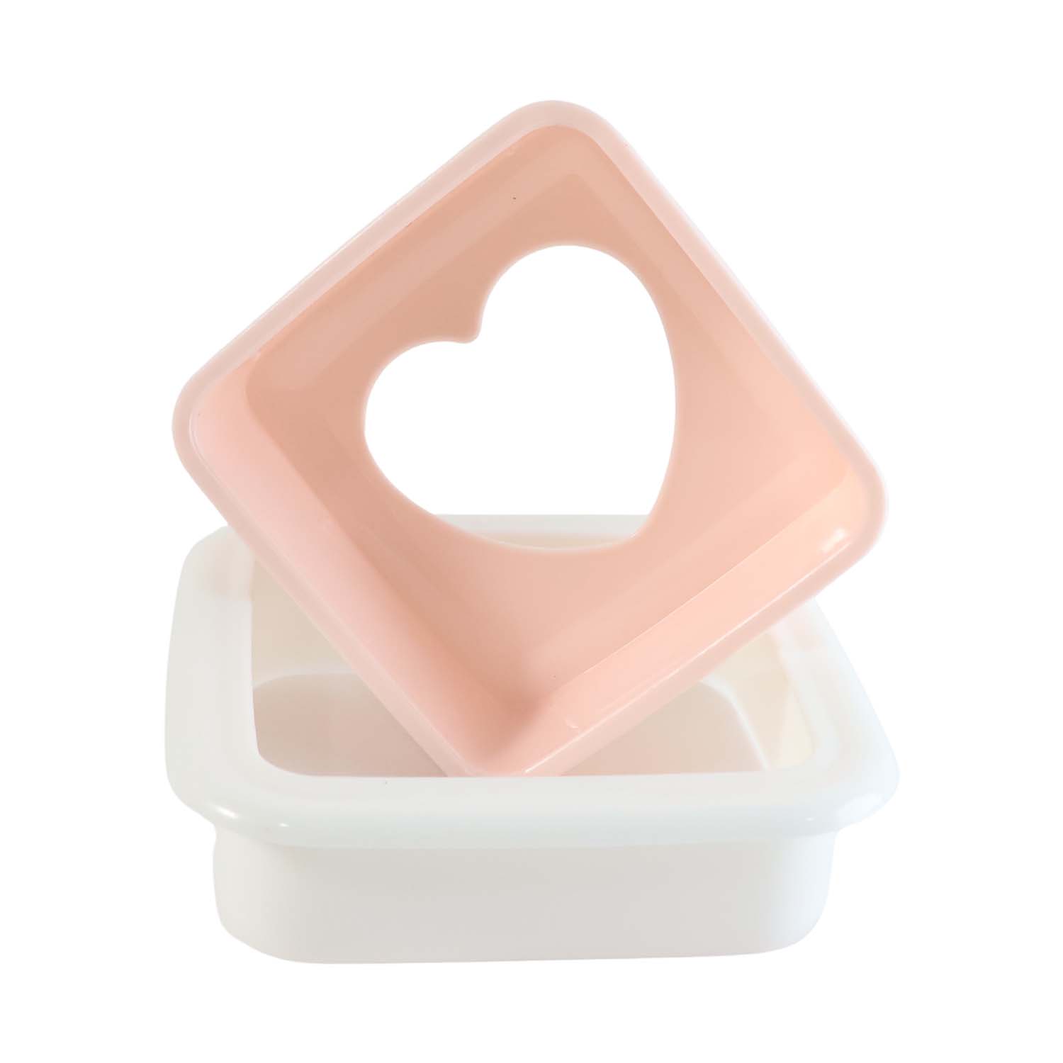 Heart Shape Sandwich Cutter and Bread Press – Cute DIY Sandwich Sealer and Crust Remover for Kids Lunch Boxes, Bento, Toast and Breakfast Snacks (1 Pc)