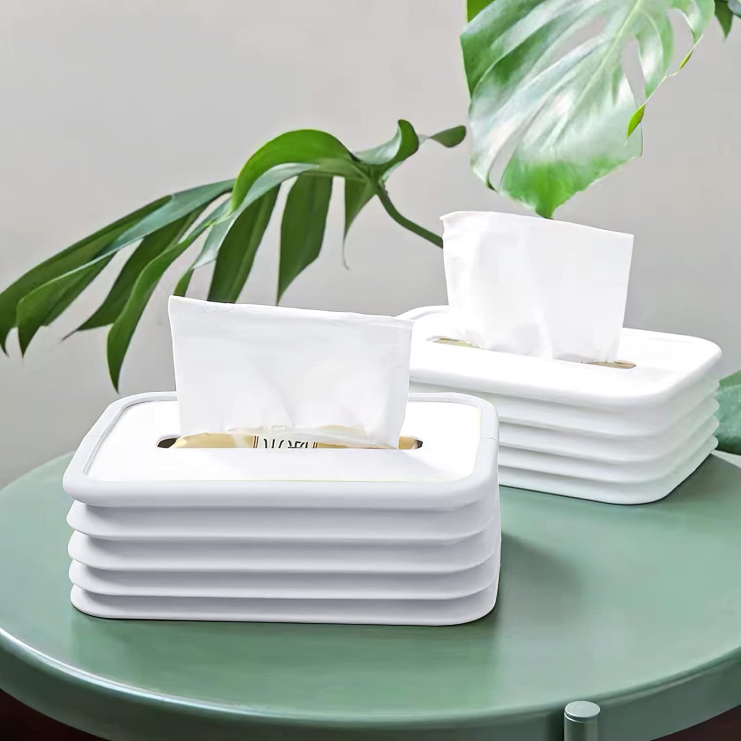 Silicone Tissue Holder – Flexible Wave Design Tissue Box for Bathroom, Office, Car & Bedroom (1 Pc)