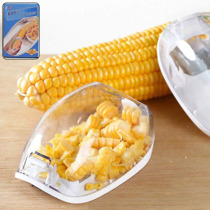 Magic Corn Kernel Stripper and Peeler with Stainless Steel Blades – Manual Corn Seeds Remover and Cutter Tool