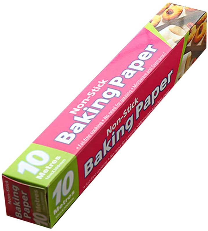 Non Stick Baking Paper Roll 10 Meters | Microwave and Oven Safe Parchment Paper for Baking, Cooking, Roasting and Food Wrapping