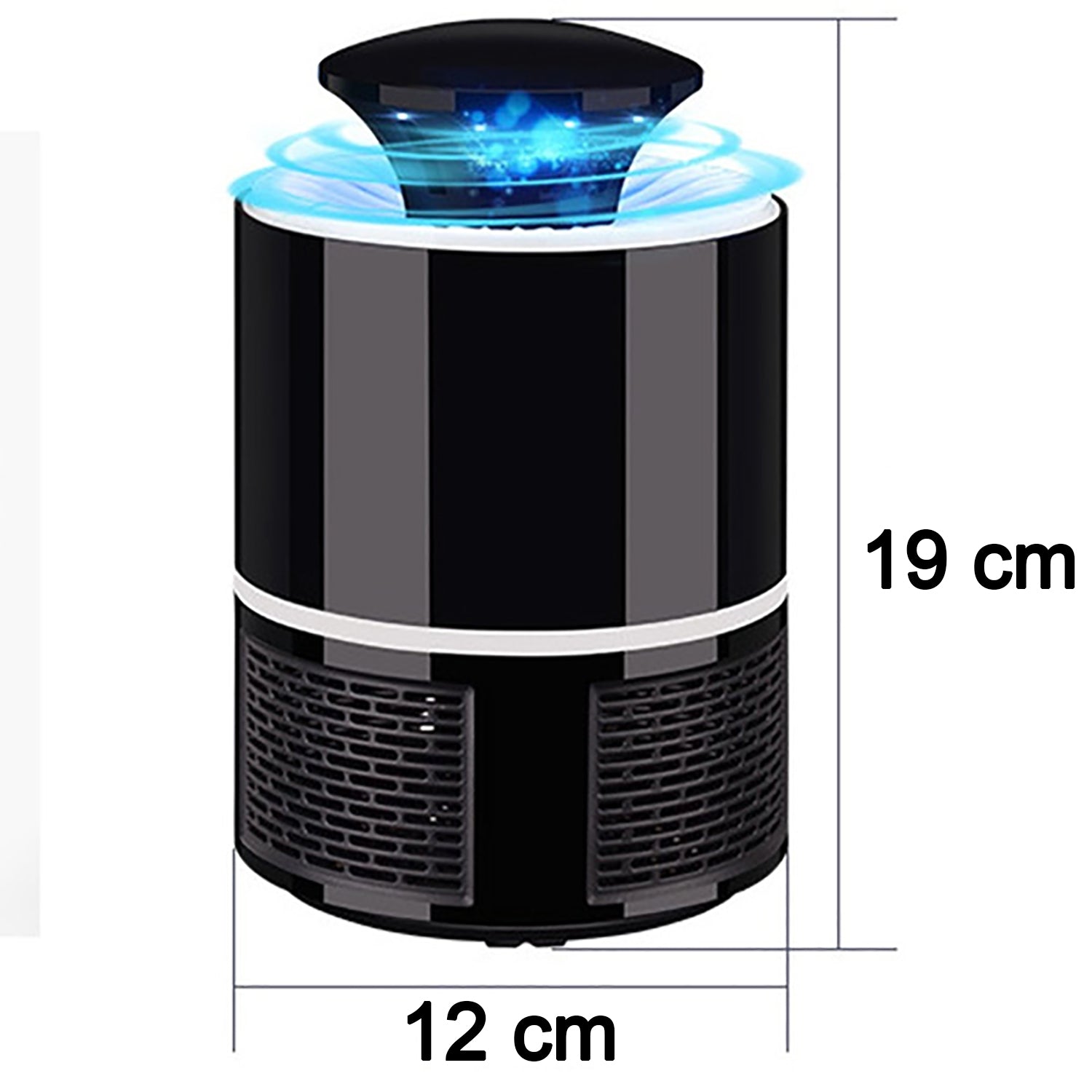 Natation Electronic LED Mosquito Killer Lamp – USB Powered Mosquito Trap Machine with Silent Fan for Home, Office and Camping