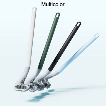 Silicone Golf Toilet Cleaner Brush with Long Handle Wall Mounted Bathroom Cleaning Brush