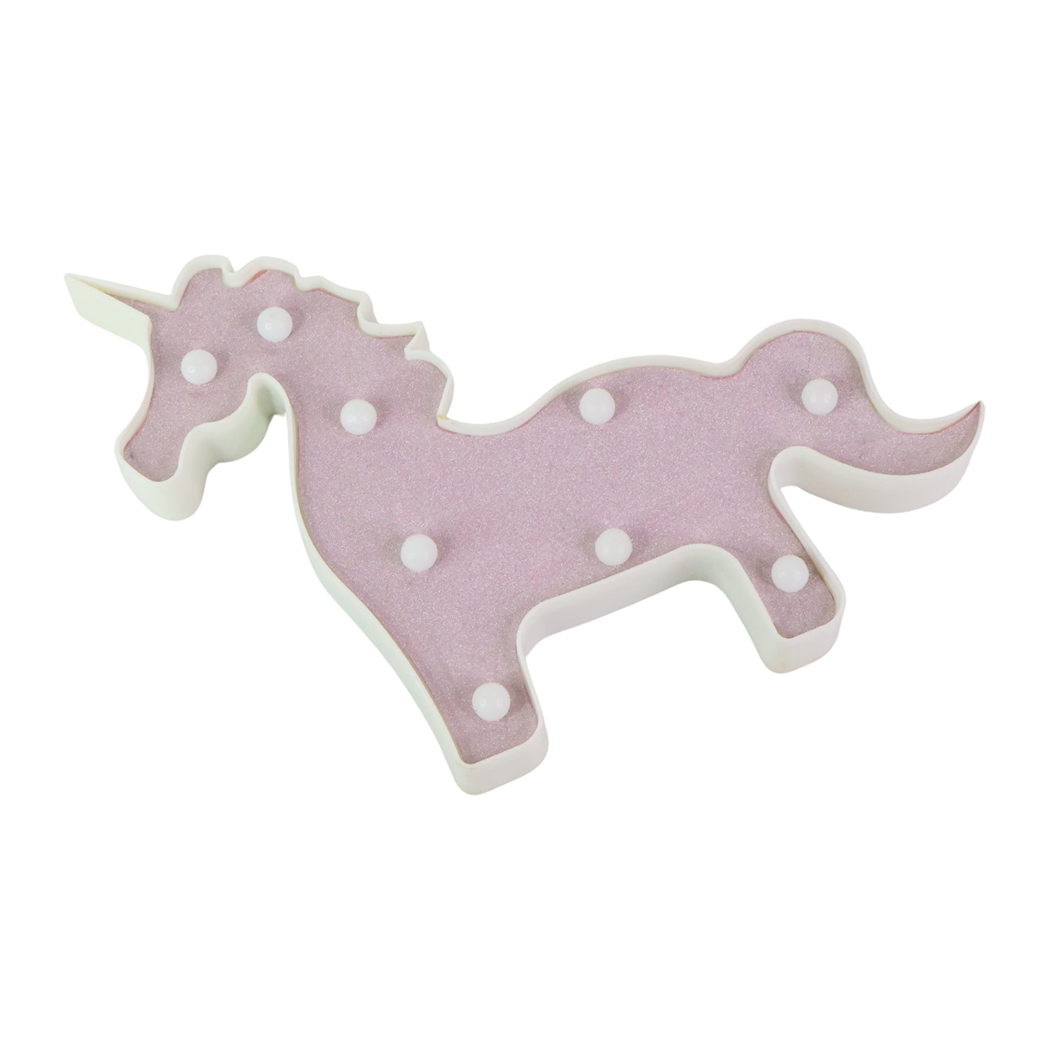 Magical Unicorn Shaped LED Decorative Night Light Battery Operated Marquee Lamp for Kids Room Bedroom Party Home Decoration Wall and Table Decor