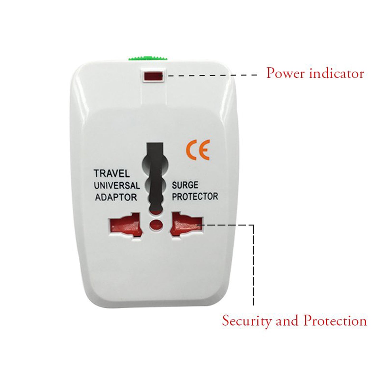 Universal Worldwide Travel Adapter International Power Plug Converter with USB Charging AU UK US EU Multi Plug Adapter (1 Pc)