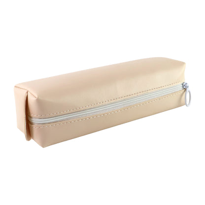 Slim PU Leather Pencil Pouch - (1 Pc) Soft Zippered Stationery Case with Ring Pull | Lightweight, Spill-Resistant & Multi-Purpose
