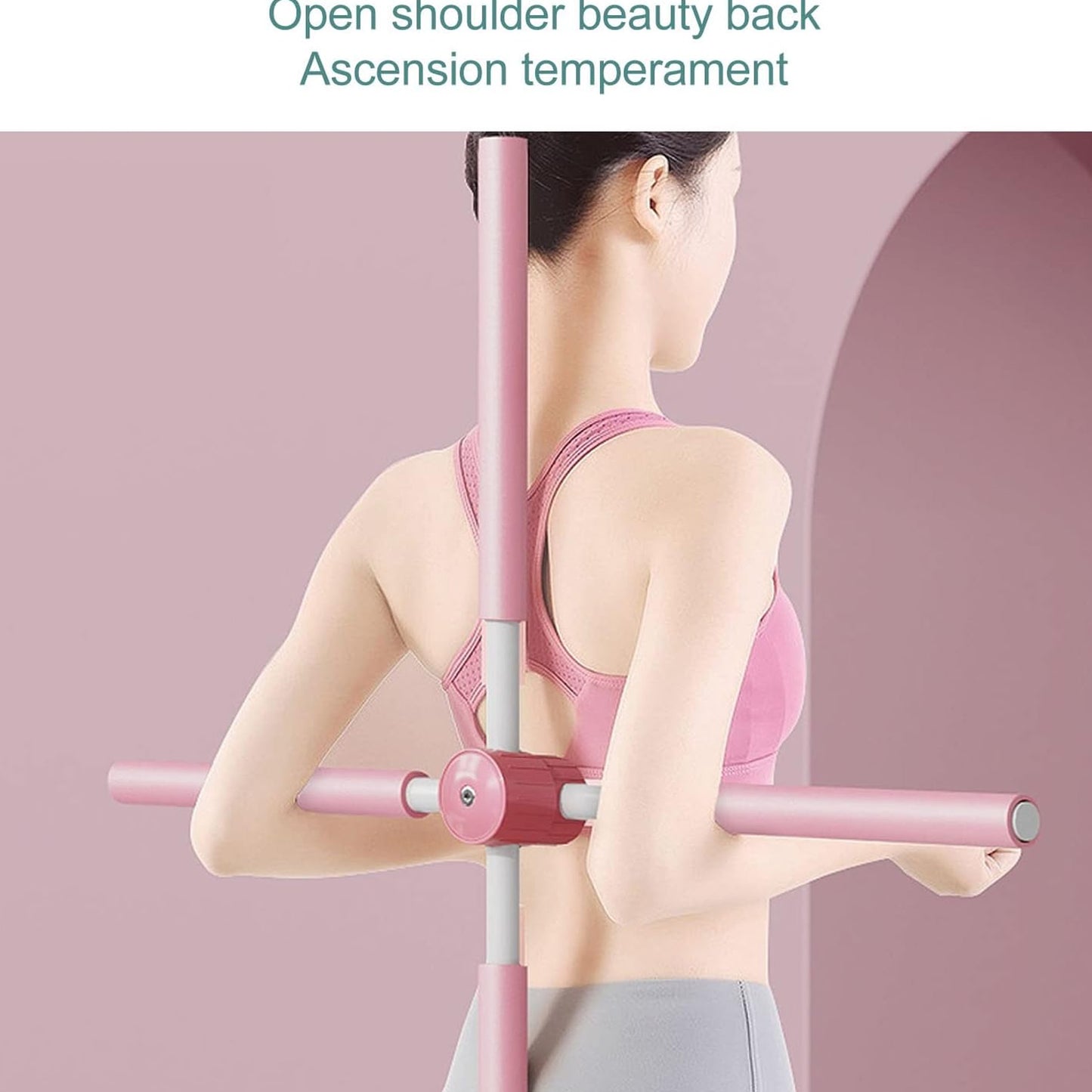Adjustable Posture Stretching Stick Retractable Yoga Stick for Shoulder Opening, Back Stretching, Posture Training and Flexibility Exercise (1 Pc)