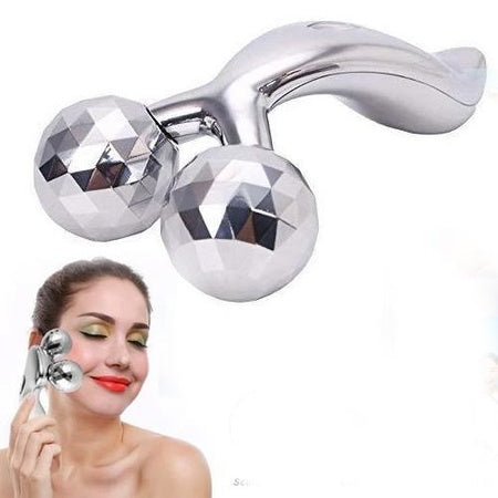 3D Y Shape Solar Microcurrent Face and Body Massager Roller for Skin Tightening, Face Lift and Full Body Massage (1 Pc)