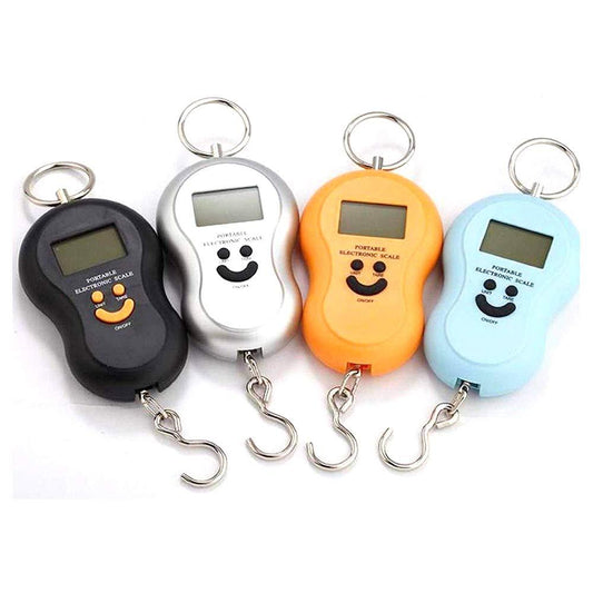Portable Mini Digital Hanging Weighing Scale 40 Kg Pocket Electronic LCD Luggage Weight Scale with Hook (1 Pc)