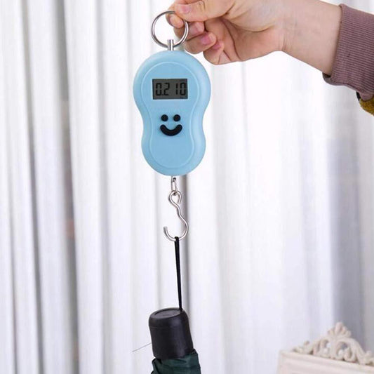 Portable Mini Digital Hanging Weighing Scale 40 Kg Pocket Electronic LCD Luggage Weight Scale with Hook (1 Pc)