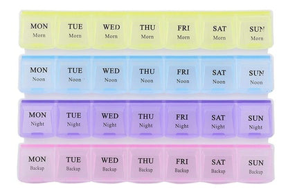 Weekly Pill Case 28-Slot Medicine Organizer