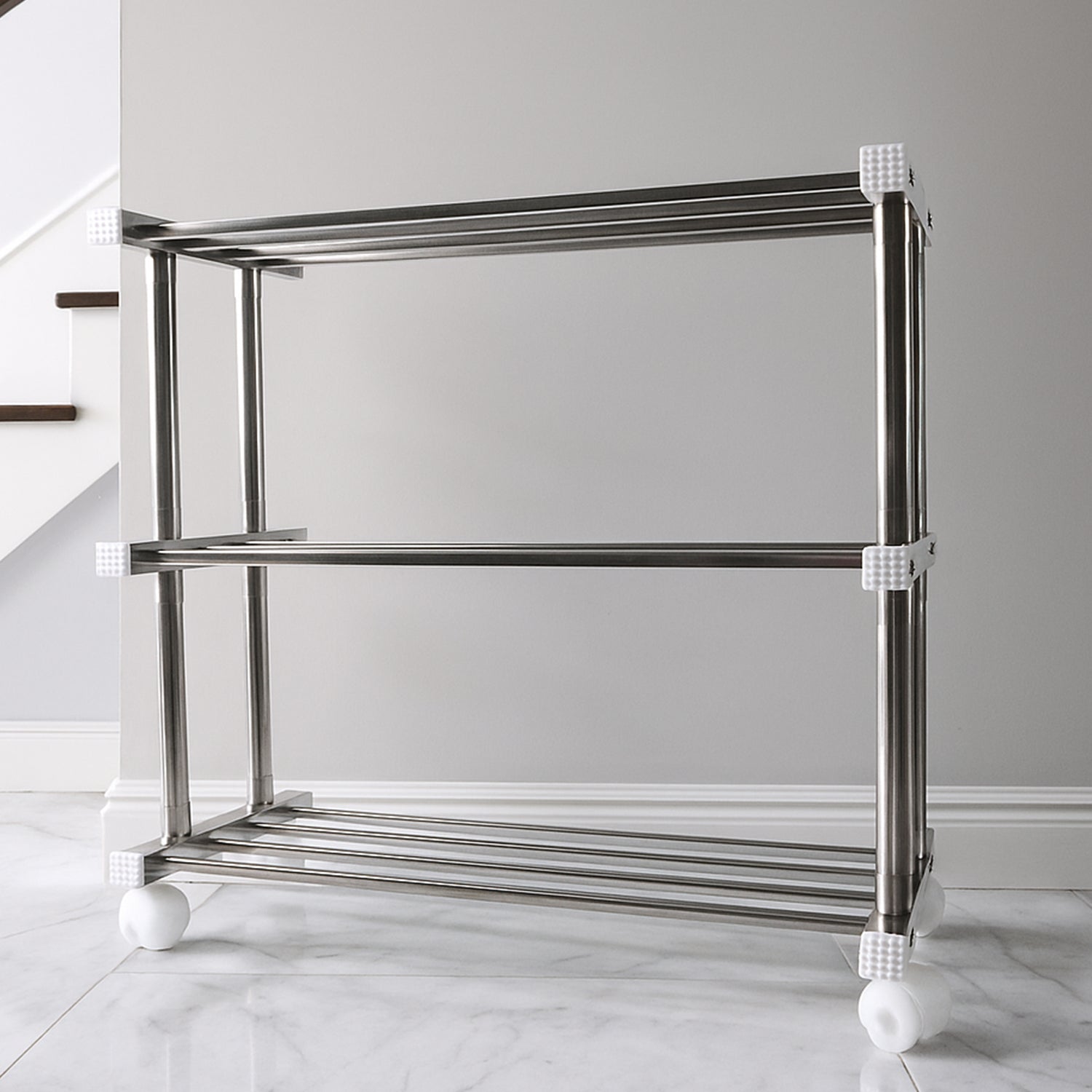 Supermom Stainless Steel Multipurpose Shoe Storage Rack - (1 Pc)
