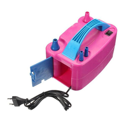 Portable Dual Nozzle Electric Balloon Blower Pump Inflator Machine for Birthday, Wedding, Party and Event Decoration