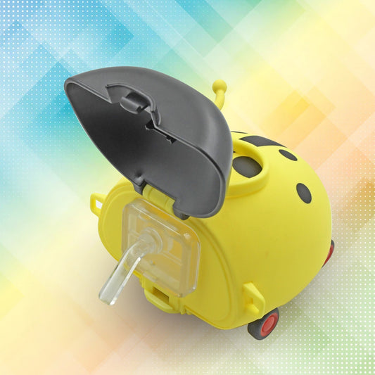 Cute Plastic Bug Shape Water Bottle With Adjustable Shoulder Strap (1 Pc)