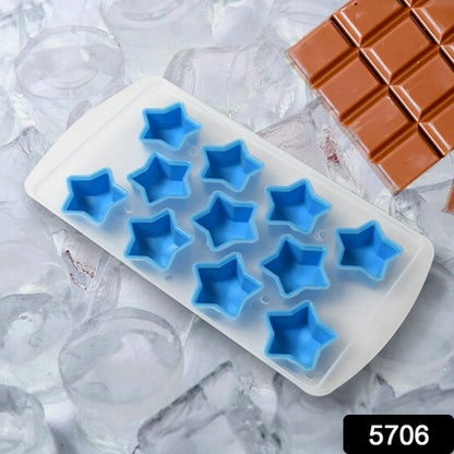 Silicone Multi Shape Ice Cube Tray, Flexible Fruit Shape Silicone Mold for Ice Cubes, Chocolate, Jelly, Candy, Cake Decoration and Baking (1 Pc)