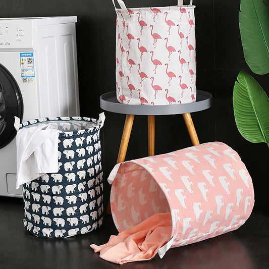 Durable Collapsible Laundry Storage Bag with Handles – Foldable Clothes and Toys Organizer Basket for Dirty Laundry and Home Storage (1 Pc)