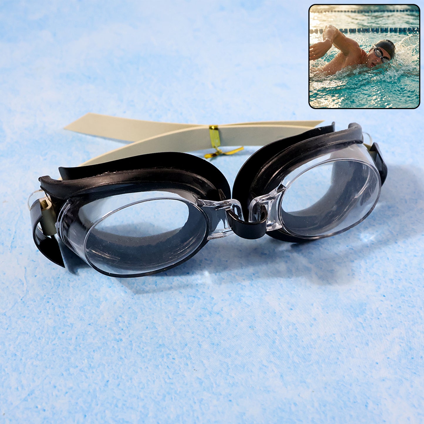 Uv Protection Swimming Goggles (1 Pc)