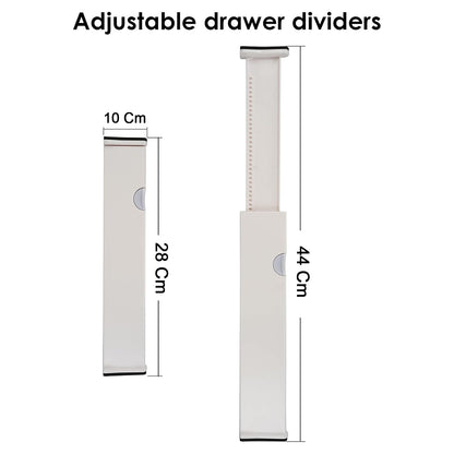 Expandable Drawer Dividers for Home and Office | Adjustable and Versatile Storage Organizers for Desk, Kitchen, and Bathroom Drawers | Space-Saving Multi-Compartment Divider Set (1 Pc)