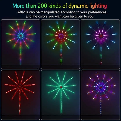 LED Fireworks Light – USB Powered Multicolor Decorative Lamp (Pack of 1)