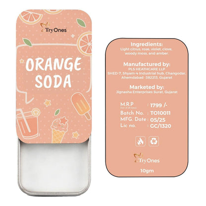 Orange Soda Solid Perfume 20gm (Pack of 2) | for Men & Women