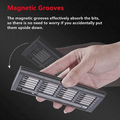 24 Pieces Precision Screwdriver Set – Magnetic Mini Repair Tool Kit (1 Set)
