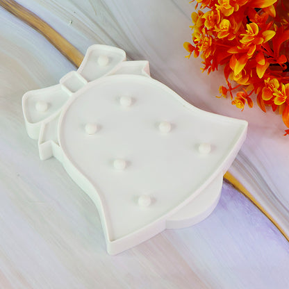 Bell Shape LED Decorative Night Light Battery Operated Marquee Lamp for Kids Room Bedroom Party Home Decoration Wall and Table Decor