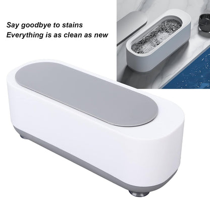 Portable Ultrasonic Jewellery Cleaning Machine for Rings Glasses Watches Coins Retainers Makeup Brushes and Accessories High Frequency Cleaner (Battery Not Included)