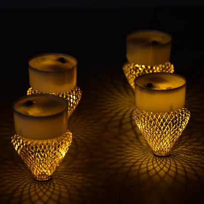 12 Pieces LED Tea Light Candles – Flameless Smokeless Battery Operated Decorative Candles for Home Decor, Birthday, Wedding, Christmas, Festival and Party Decoration