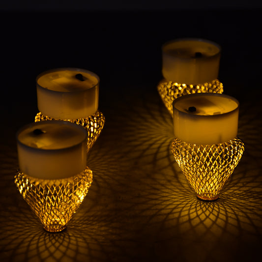 12 Pieces LED Tea Light Candles – Flameless Smokeless Battery Operated Decorative Candles for Home Decor, Birthday, Wedding, Christmas, Festival and Party Decoration
