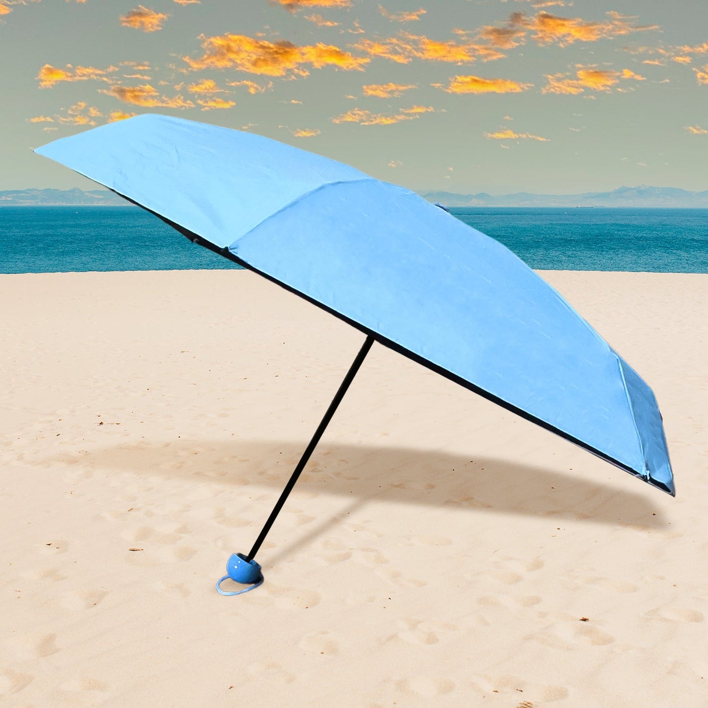 5 Fold Capsule Umbrella for Men Women and Kids Portable Mini Travel Umbrella Windproof Sunproof Rainproof with Case Pack of 1