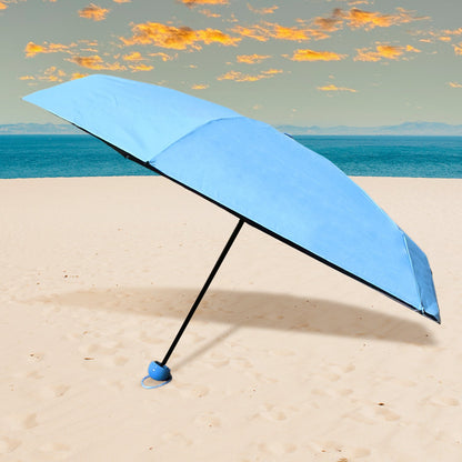 5 Fold Capsule Umbrella for Men Women and Kids Portable Mini Travel Umbrella Windproof Sunproof Rainproof with Case Pack of 1