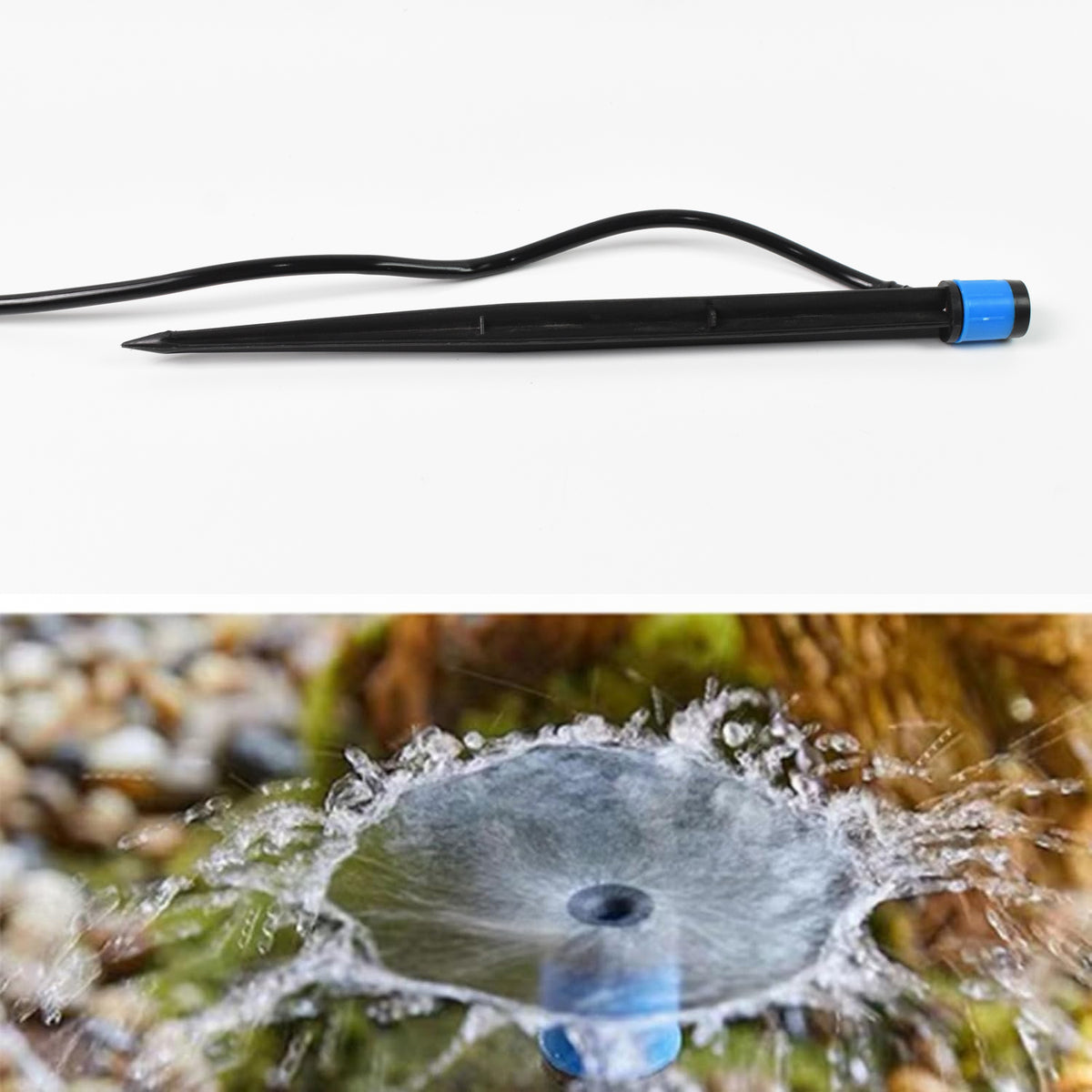 Adjustable 360 Degree Garden Water Drip Sprayer | Irrigation Dripper Nozzle for Plants, Lawn, Patio and Home Garden
