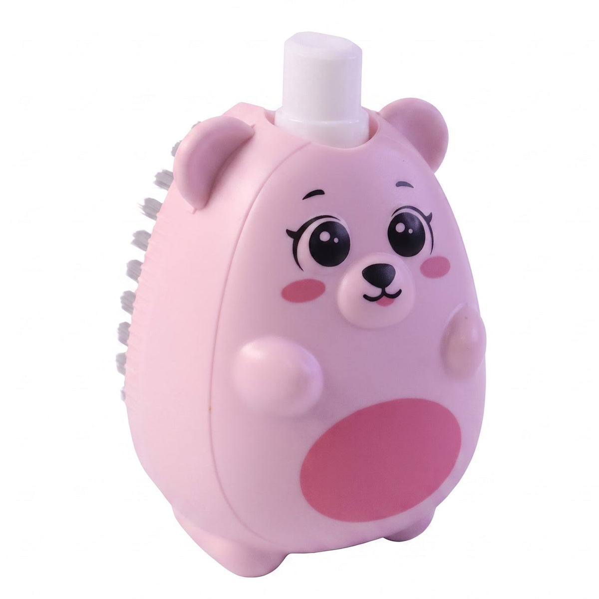 2 in 1 Plastic Soap Dispenser Cleaning Brush with Liquid Holder and Firm Bristles