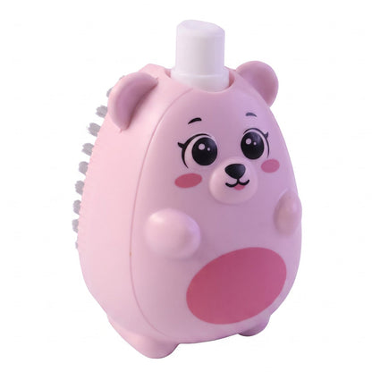 2 in 1 Plastic Soap Dispenser Cleaning Brush with Liquid Holder and Firm Bristles