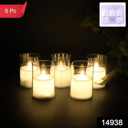Flameless Led Votive Candles Light - (5 Pc)
