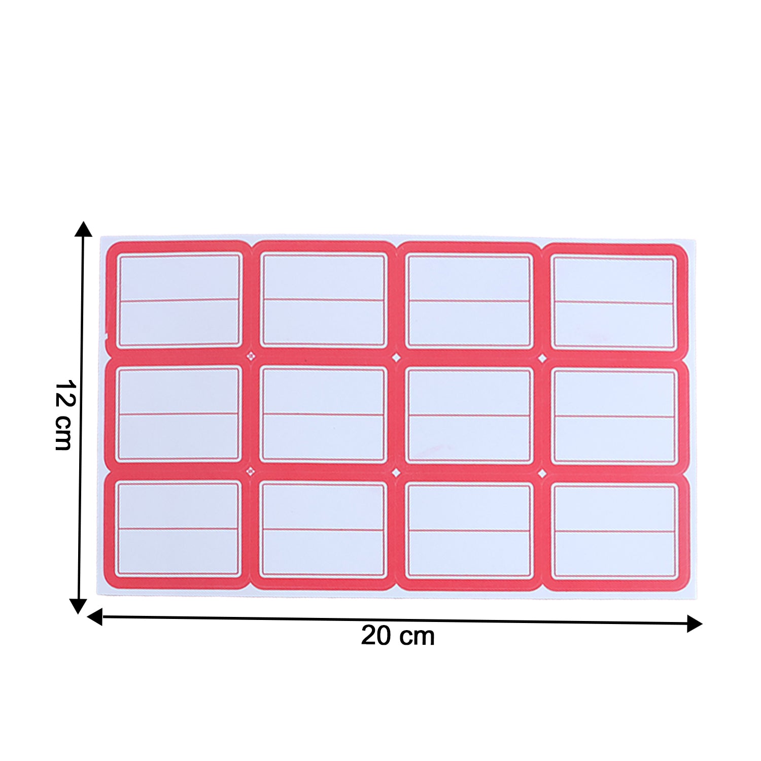 Multipurpose Writable Storage & Organizer Label Stickers Sheets for Kitchen Containers, Jars, Bottles, Office Files and Home – Self-Adhesive (5 Sheets Set)