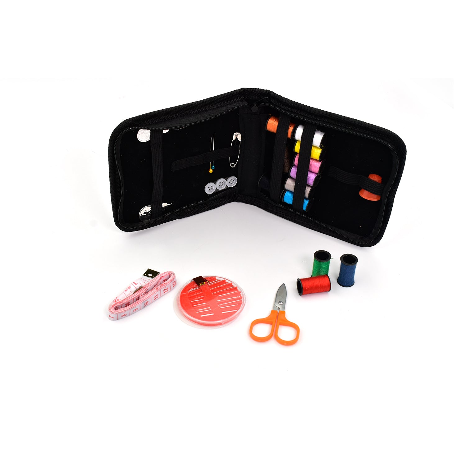 33 Piece Portable Sewing Kit with Zipper Case | Compact Travel Sewing Set for Emergency Repairs, Home, Tailoring and DIY