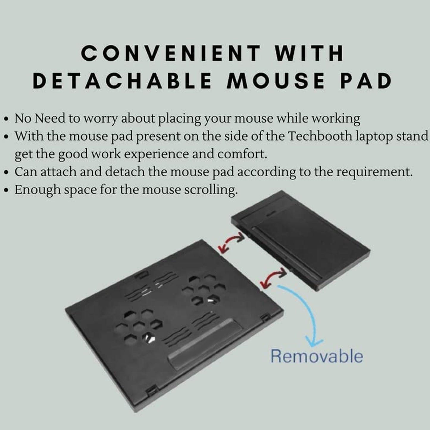 Portable Foldable Laptop Stand with Free Phone Stand – Adjustable Ergonomic Laptop and Tablet Stand for MacBook, Notebook, Tablet and Books