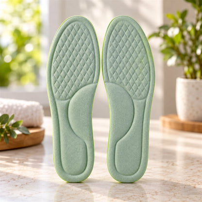 Soft Foam Shoe Insoles With Textured Surface For Daily Wear (1 Pair Size 45-46)