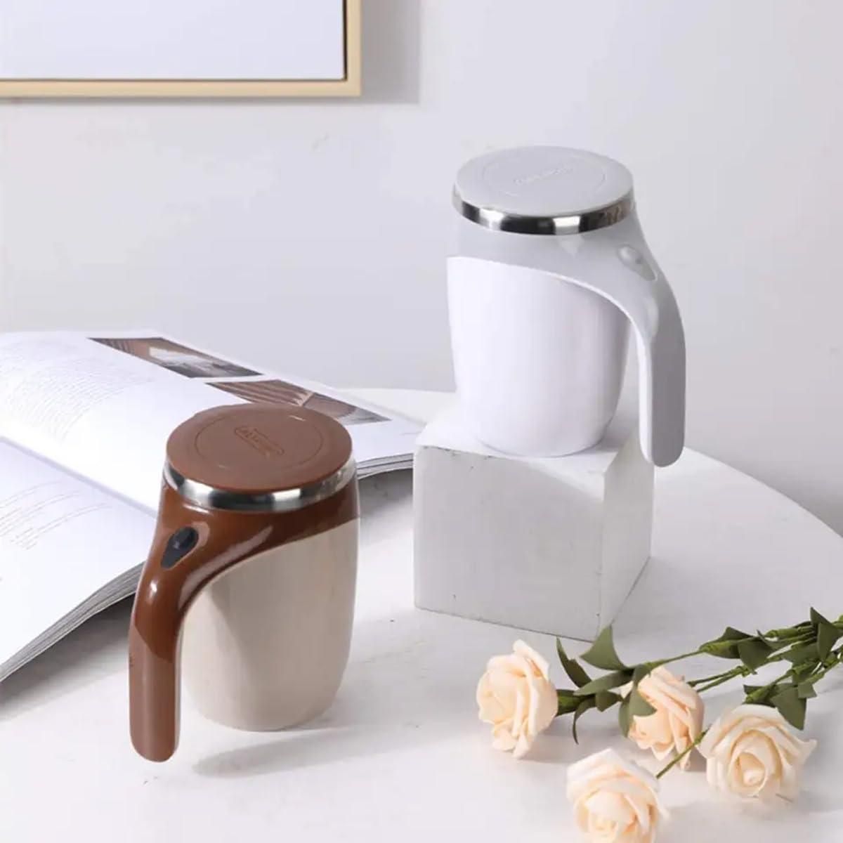 Self Stirring Magnetic Mug – Smart, Effortless, and Perfectly Blended Every Time!
